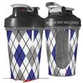 Decal Style Skin Wrap works with Blender Bottle 20oz Argyle Blue and Gray (BOTTLE NOT INCLUDED)