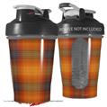 Decal Style Skin Wrap works with Blender Bottle 20oz Plaid Pumpkin Orange (BOTTLE NOT INCLUDED)