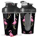 Decal Style Skin Wrap works with Blender Bottle 20oz Flamingos on Black (BOTTLE NOT INCLUDED)