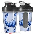 Decal Style Skin Wrap works with Blender Bottle 20oz Petals Blue (BOTTLE NOT INCLUDED)