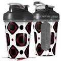 Decal Style Skin Wrap works with Blender Bottle 20oz Red And Black Squared (BOTTLE NOT INCLUDED)