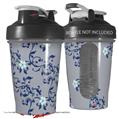 Decal Style Skin Wrap works with Blender Bottle 20oz Victorian Design Blue (BOTTLE NOT INCLUDED)