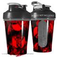 Decal Style Skin Wrap works with Blender Bottle 20oz Skulls Confetti Red (BOTTLE NOT INCLUDED)