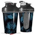 Decal Style Skin Wrap works with Blender Bottle 20oz Skulls Confetti Blue (BOTTLE NOT INCLUDED)