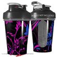 Decal Style Skin Wrap works with Blender Bottle 20oz Twisted Garden Hot Pink and Blue (BOTTLE NOT INCLUDED)