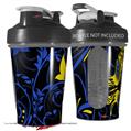 Decal Style Skin Wrap works with Blender Bottle 20oz Twisted Garden Blue and Yellow (BOTTLE NOT INCLUDED)