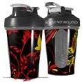 Decal Style Skin Wrap works with Blender Bottle 20oz Twisted Garden Red and Yellow (BOTTLE NOT INCLUDED)