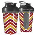 Decal Style Skin Wrap works with Blender Bottle 20oz Zig Zag Yellow Burgundy Orange (BOTTLE NOT INCLUDED)