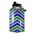 Skin Decal Wrap for 2017 RTIC One Gallon Jug Zig Zag Blue Green (Jug NOT INCLUDED) by WraptorSkinz