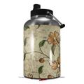 Skin Decal Wrap for 2017 RTIC One Gallon Jug Flowers and Berries Orange (Jug NOT INCLUDED) by WraptorSkinz