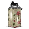 Skin Decal Wrap for 2017 RTIC One Gallon Jug Flowers and Berries Red (Jug NOT INCLUDED) by WraptorSkinz