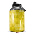 Skin Decal Wrap for 2017 RTIC One Gallon Jug Triangle Mosaic Yellow (Jug NOT INCLUDED) by WraptorSkinz