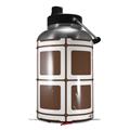 Skin Decal Wrap for 2017 RTIC One Gallon Jug Squared Chocolate Brown (Jug NOT INCLUDED) by WraptorSkinz