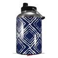 Skin Decal Wrap for 2017 RTIC One Gallon Jug Wavey Navy Blue (Jug NOT INCLUDED) by WraptorSkinz