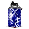 Skin Decal Wrap for 2017 RTIC One Gallon Jug Wavey Royal Blue (Jug NOT INCLUDED) by WraptorSkinz