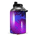 Skin Decal Wrap for 2017 RTIC One Gallon Jug Halftone Splatter Blue Hot Pink (Jug NOT INCLUDED) by WraptorSkinz