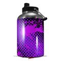 Skin Decal Wrap for 2017 RTIC One Gallon Jug Halftone Splatter Hot Pink Purple (Jug NOT INCLUDED) by WraptorSkinz