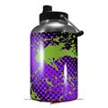 Skin Decal Wrap for 2017 RTIC One Gallon Jug Halftone Splatter Green Purple (Jug NOT INCLUDED) by WraptorSkinz