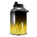 Skin Decal Wrap for 2017 RTIC One Gallon Jug Fire Yellow (Jug NOT INCLUDED) by WraptorSkinz