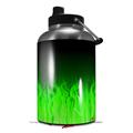 Skin Decal Wrap for 2017 RTIC One Gallon Jug Fire Green (Jug NOT INCLUDED) by WraptorSkinz