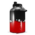 Skin Decal Wrap for 2017 RTIC One Gallon Jug Ripped Colors Black Red (Jug NOT INCLUDED) by WraptorSkinz