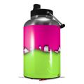 Skin Decal Wrap for 2017 RTIC One Gallon Jug Ripped Colors Hot Pink Neon Green (Jug NOT INCLUDED) by WraptorSkinz