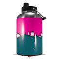 Skin Decal Wrap for 2017 RTIC One Gallon Jug Ripped Colors Hot Pink Seafoam Green (Jug NOT INCLUDED) by WraptorSkinz
