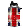 Skin Decal Wrap for 2017 RTIC One Gallon Jug Painted Faded and Cracked Union Jack British Flag (Jug NOT INCLUDED) by WraptorSkinz