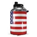 Skin Decal Wrap for 2017 RTIC One Gallon Jug USA American Flag 01 (Jug NOT INCLUDED) by WraptorSkinz