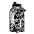 Skin Decal Wrap for 2017 RTIC One Gallon Jug Scattered Skulls Black (Jug NOT INCLUDED) by WraptorSkinz