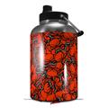 Skin Decal Wrap for 2017 RTIC One Gallon Jug Scattered Skulls Red (Jug NOT INCLUDED) by WraptorSkinz