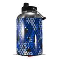 Skin Decal Wrap for 2017 RTIC One Gallon Jug HEX Mesh Camo 01 Blue Bright (Jug NOT INCLUDED) by WraptorSkinz