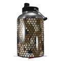 Skin Decal Wrap for 2017 RTIC One Gallon Jug HEX Mesh Camo 01 Brown (Jug NOT INCLUDED) by WraptorSkinz