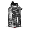 Skin Decal Wrap for 2017 RTIC One Gallon Jug HEX Mesh Camo 01 Gray (Jug NOT INCLUDED) by WraptorSkinz
