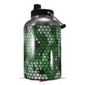 Skin Decal Wrap for 2017 RTIC One Gallon Jug HEX Mesh Camo 01 Green (Jug NOT INCLUDED) by WraptorSkinz