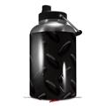 Skin Decal Wrap for 2017 RTIC One Gallon Jug Diamond Plate Metal 02 Black (Jug NOT INCLUDED) by WraptorSkinz