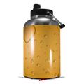 Skin Decal Wrap for 2017 RTIC One Gallon Jug Raining Orange (Jug NOT INCLUDED) by WraptorSkinz