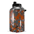 Skin Decal Wrap for 2017 RTIC One Gallon Jug WraptorCamo Old School Camouflage Camo Orange Burnt (Jug NOT INCLUDED) by WraptorSkinz