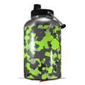 Skin Decal Wrap for 2017 RTIC One Gallon Jug WraptorCamo Old School Camouflage Camo Lime Green (Jug NOT INCLUDED) by WraptorSkinz