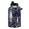 Skin Decal Wrap for 2017 RTIC One Gallon Jug WraptorCamo Old School Camouflage Camo Blue Navy (Jug NOT INCLUDED) by WraptorSkinz