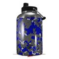 Skin Decal Wrap for 2017 RTIC One Gallon Jug WraptorCamo Old School Camouflage Camo Blue Royal (Jug NOT INCLUDED) by WraptorSkinz