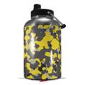 Skin Decal Wrap for 2017 RTIC One Gallon Jug WraptorCamo Old School Camouflage Camo Yellow (Jug NOT INCLUDED) by WraptorSkinz