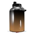 Skin Decal Wrap for 2017 RTIC One Gallon Jug Smooth Fades Bronze Black (Jug NOT INCLUDED) by WraptorSkinz