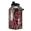 Skin Decal Wrap for 2017 RTIC One Gallon Jug WraptorCamo Grassy Marsh Camo Neon Fuchsia Hot Pink (Jug NOT INCLUDED) by WraptorSkinz