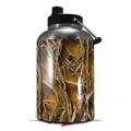 Skin Decal Wrap for 2017 RTIC One Gallon Jug WraptorCamo Grassy Marsh Camo Orange (Jug NOT INCLUDED) by WraptorSkinz