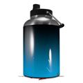 Skin Decal Wrap for 2017 RTIC One Gallon Jug Smooth Fades Neon Blue Black (Jug NOT INCLUDED) by WraptorSkinz