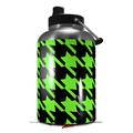 Skin Decal Wrap for 2017 RTIC One Gallon Jug Houndstooth Neon Lime Green on Black (Jug NOT INCLUDED) by WraptorSkinz