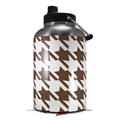 Skin Decal Wrap for 2017 RTIC One Gallon Jug Houndstooth Chocolate Brown (Jug NOT INCLUDED) by WraptorSkinz