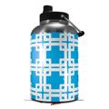 Skin Decal Wrap for 2017 RTIC One Gallon Jug Boxed Neon Blue (Jug NOT INCLUDED) by WraptorSkinz