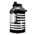 Skin Decal Wrap for 2017 RTIC One Gallon Jug Brushed USA American Flag I Stand (Jug NOT INCLUDED) by WraptorSkinz